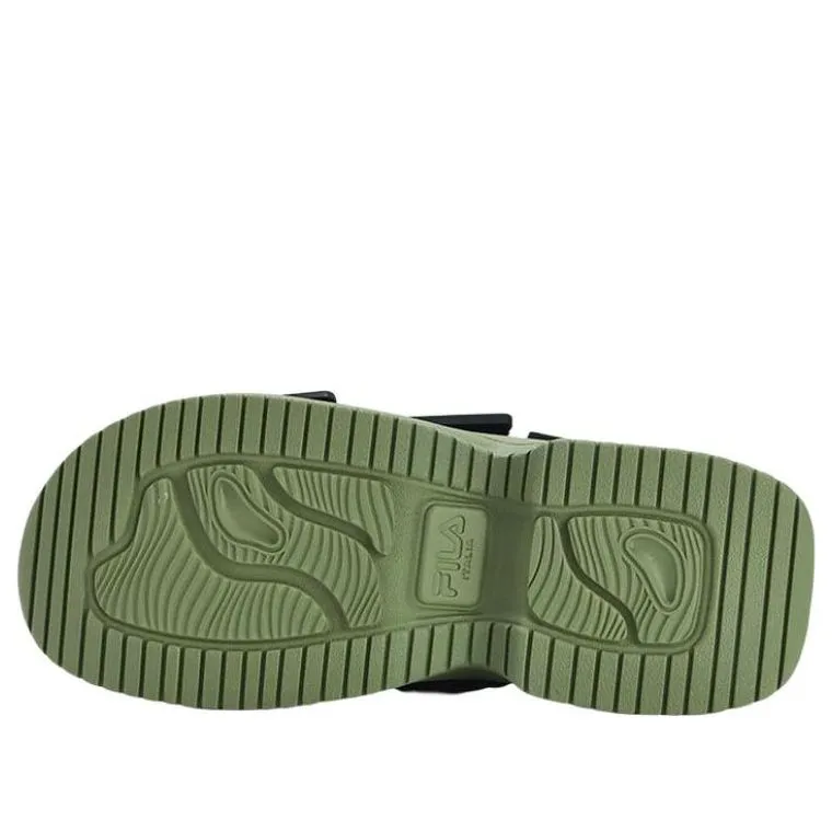 (WMNS) FILA Puff Sandals 'Black Green' F12W321401FBO sold by KicksCrew product image thumbnail 4