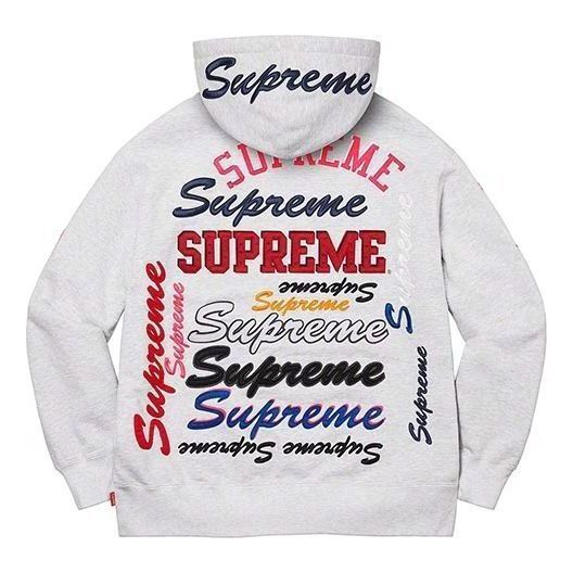 Supreme Multi Logo Hooded Sweatshirt 'Grey Red Black' SUP-FW21-119 sold by KicksCrew product image thumbnail 2