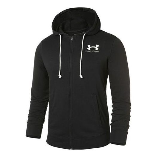 Under Armour Rival Terry Hooded Jacket 'Black' 1370409-001 sold by KicksCrew