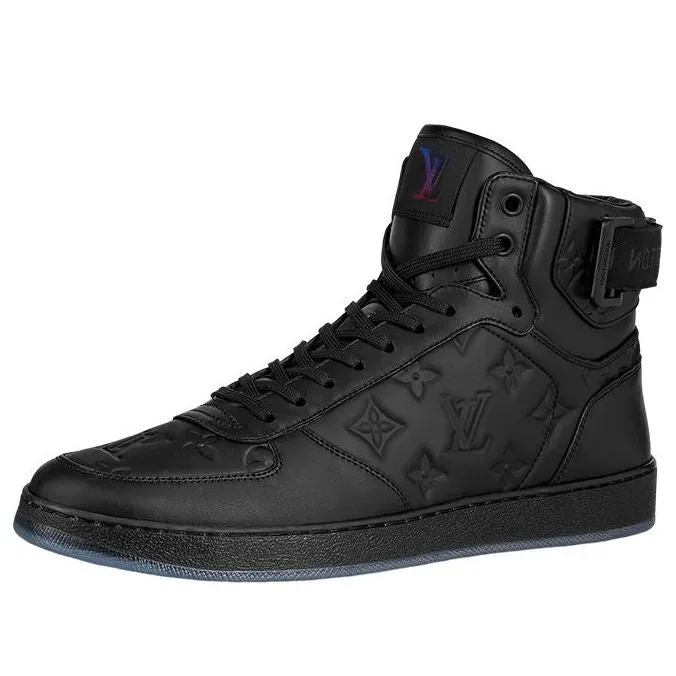 LOUIS VUITTON Rivoli Ankle Sneakers 'Black Monogram' 1A8K1T sold by KicksCrew