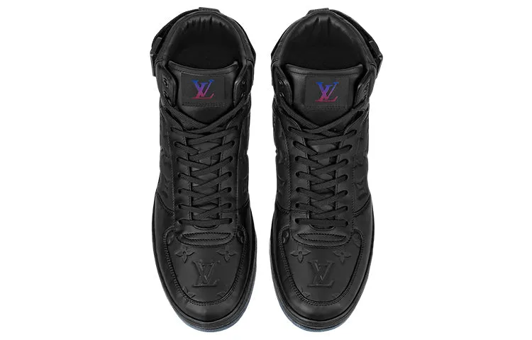 LOUIS VUITTON Rivoli Ankle Sneakers 'Black Monogram' 1A8K1T sold by KicksCrew product image thumbnail 2