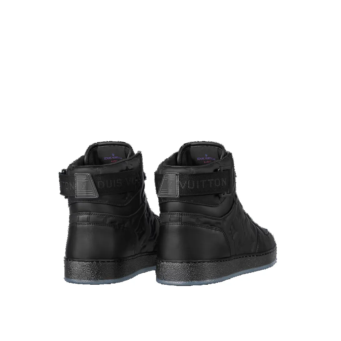 LOUIS VUITTON Rivoli Ankle Sneakers 'Black Monogram' 1A8K1T sold by KicksCrew product image thumbnail 3