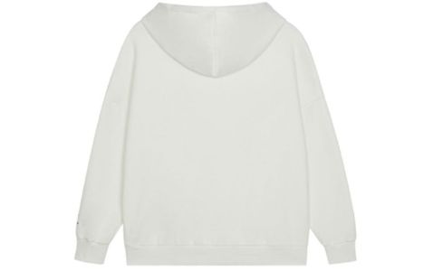 (WMNS) New Balance Logo Print Hoodie 'White Brown' AWT13348-SST sold by KicksCrew