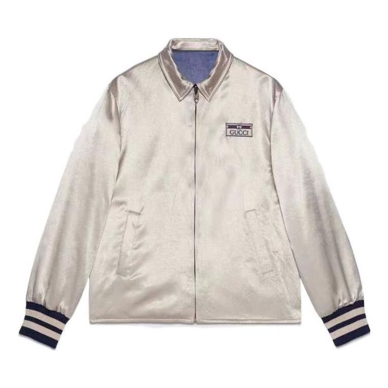 Gucci Shirt Acetate Reversible Blouson Jacket 'Blue' 654830-ZAGVV-4309 sold by KicksCrew