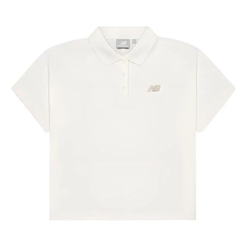 (WMNS) New Balance Short Sleeve Polo 'Ivory' NFE21032-IV sold by KicksCrew