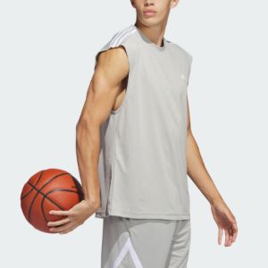 adidas All-World Sleeveless Tank Tee 'Metal Grey' IC2467 sold by KicksCrew