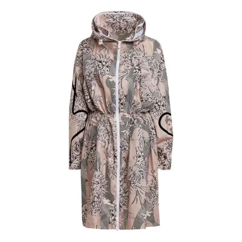 (WMNS) adidas by Stella McCartney Long Lightweight Parka Jacket 'Pink Black' GM0484 sold by KicksCrew