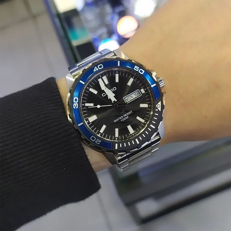 CASIO Analog 'Silver Blue' MTD-125D-1A2VDF sold by KicksCrew product image thumbnail 5