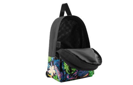 Vans Vintage Flower All-over Print Backpack 'Black Blue Yellow' VN0A4DROZEN sold by KicksCrew