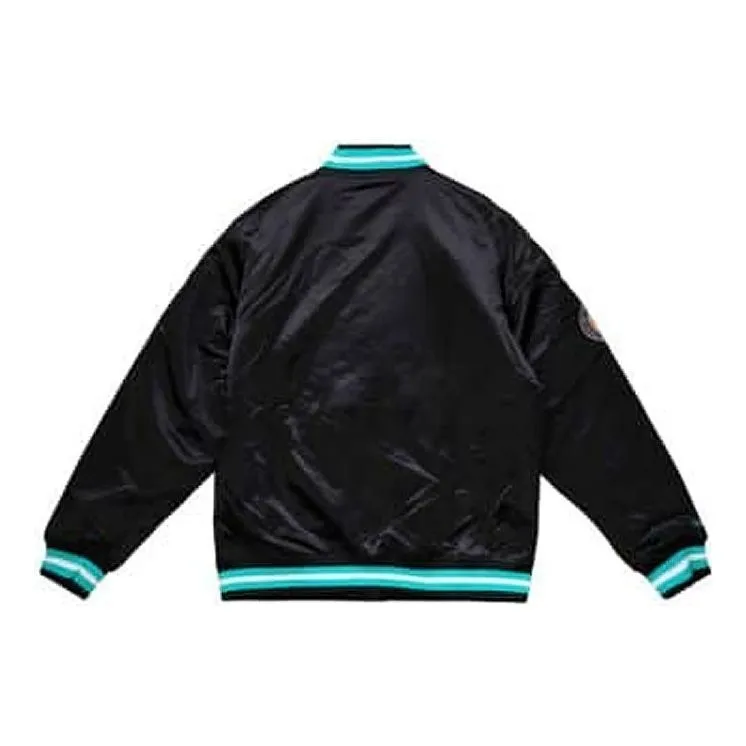 Mitchell & Ness x NBA San Antonio Spurs Champ City Satin Jacket 'Black' OJBF3232-SASYYPPPBLCK sold by KicksCrew product image thumbnail 2