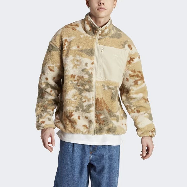 adidas Originals Reversible Fleece Jacket 'Tan' IP0280 sold by KicksCrew product image thumbnail 2