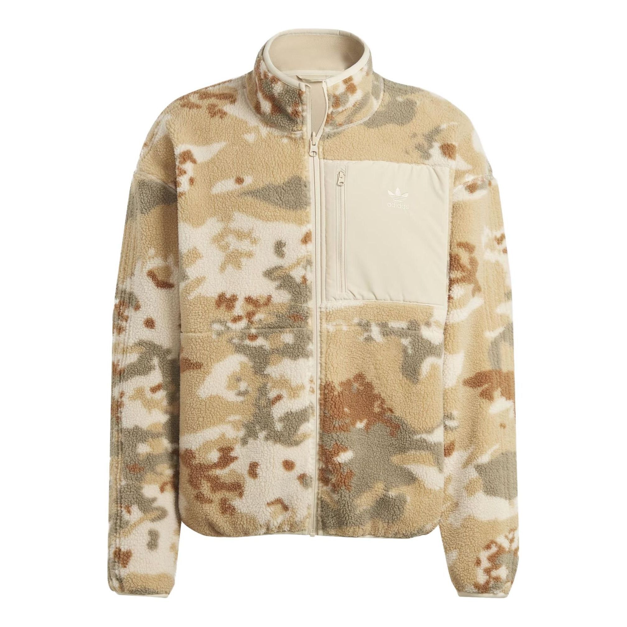 adidas Originals Reversible Fleece Jacket 'Tan' IP0280 sold by KicksCrew