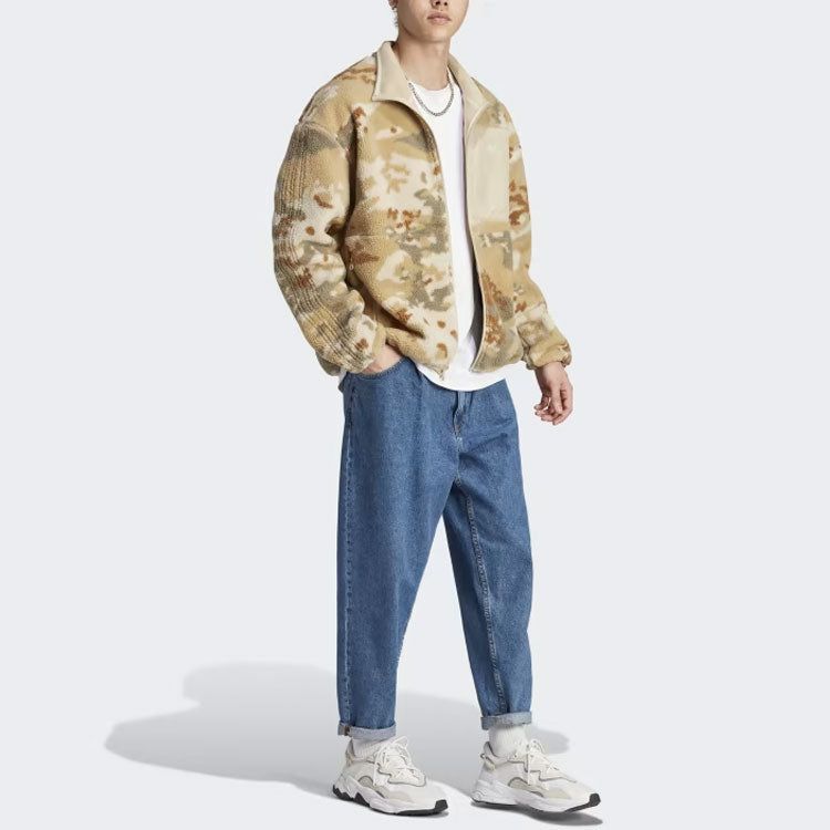 adidas Originals Reversible Fleece Jacket 'Tan' IP0280 sold by KicksCrew product image thumbnail 5