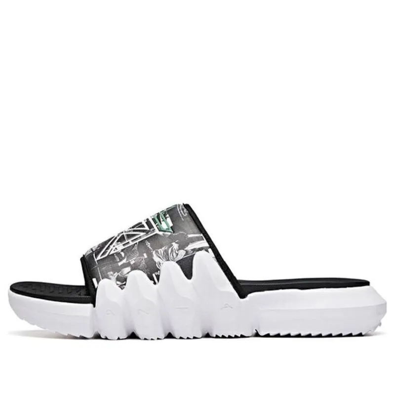 ANTA Casual Slides 'White Grey' 112031806-2 sold by KicksCrew