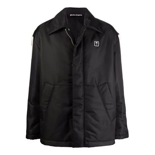 Palm Angels Patch Logo Puffer Blouson 'Black White' PMEA175F21FAB0011001 sold by KicksCrew