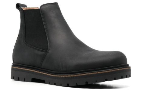 Birkenstock Stalon Natural Leather Nubuck 'Black' 1017317 sold by KicksCrew
