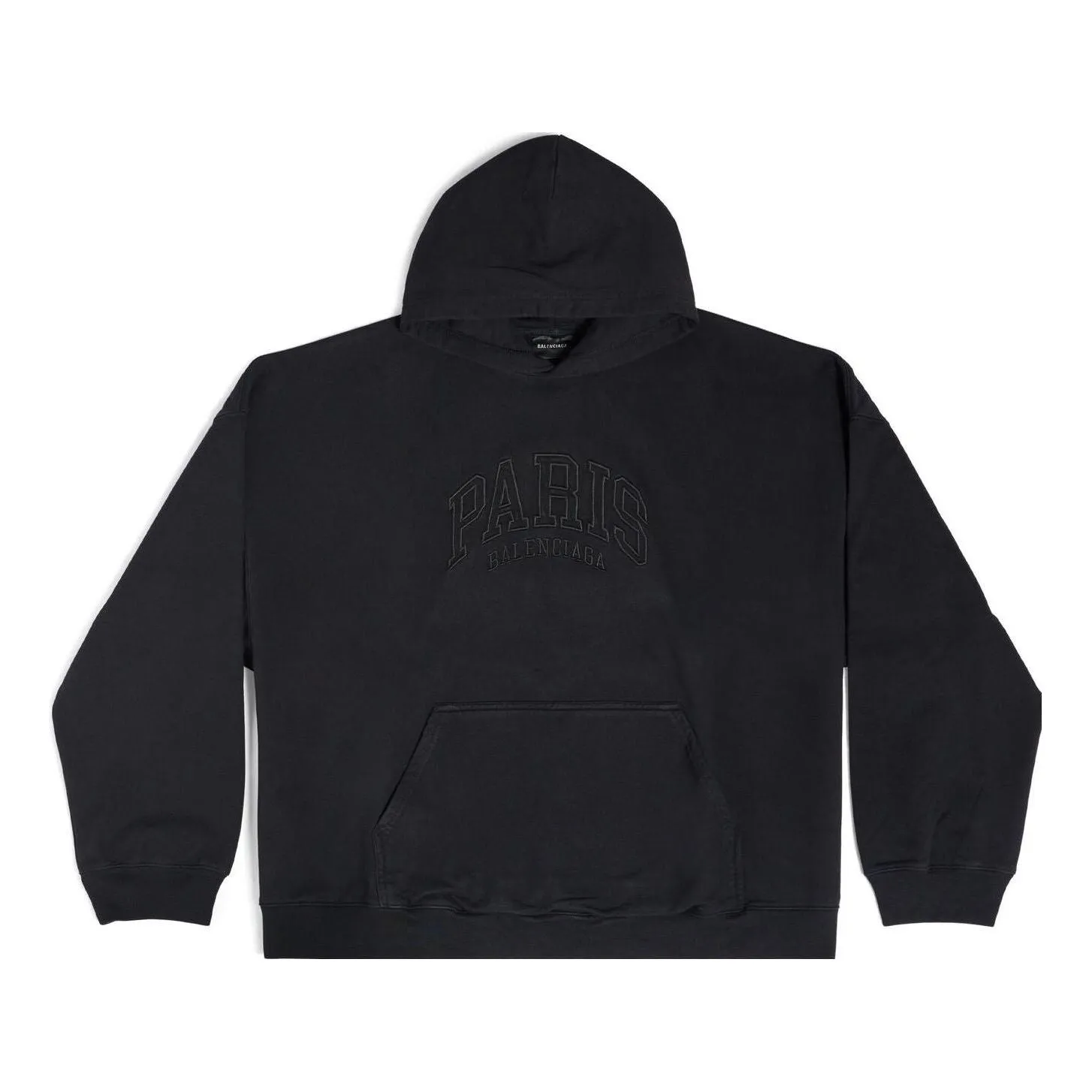 Balenciaga Cities Paris Hoodie Wide Fit 'Black' 674986TLVL81069 sold by KicksCrew
