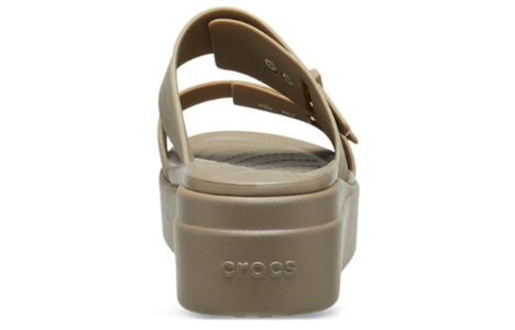 (WMNS) Crocs Brooklyn Low Wedge Sandal 'Beige' 207431-260 sold by KicksCrew