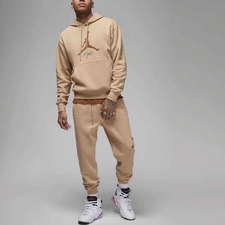 Air Jordan Essentials Fleece Hoodie 'Hemp' FD7545-200 sold by KicksCrew product image thumbnail 3