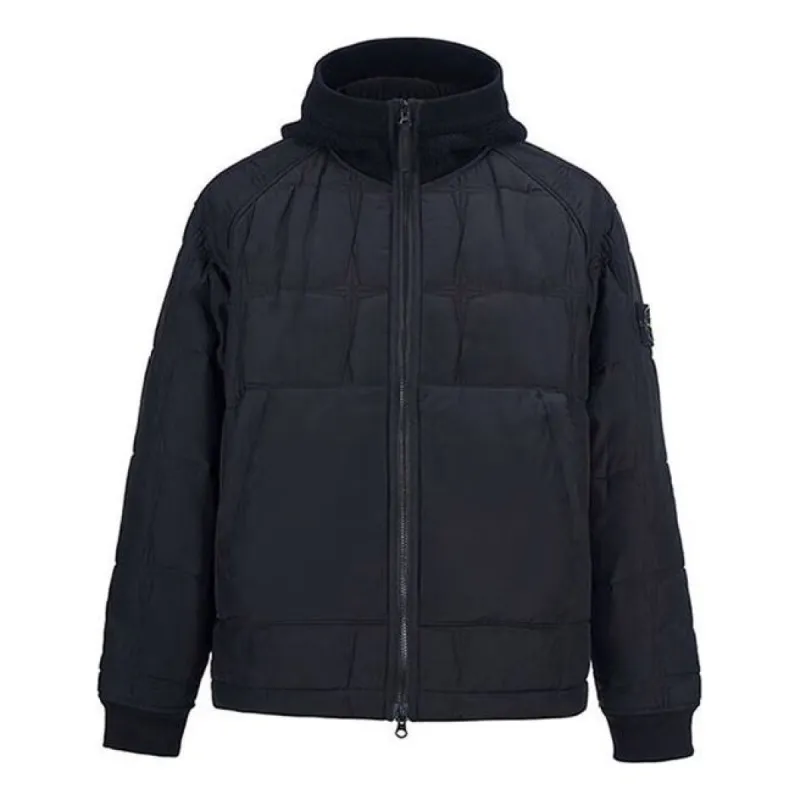 STONE ISLAND Hoody Zip-Up Jacket 'Black' 771543433-V0029 sold by KicksCrew