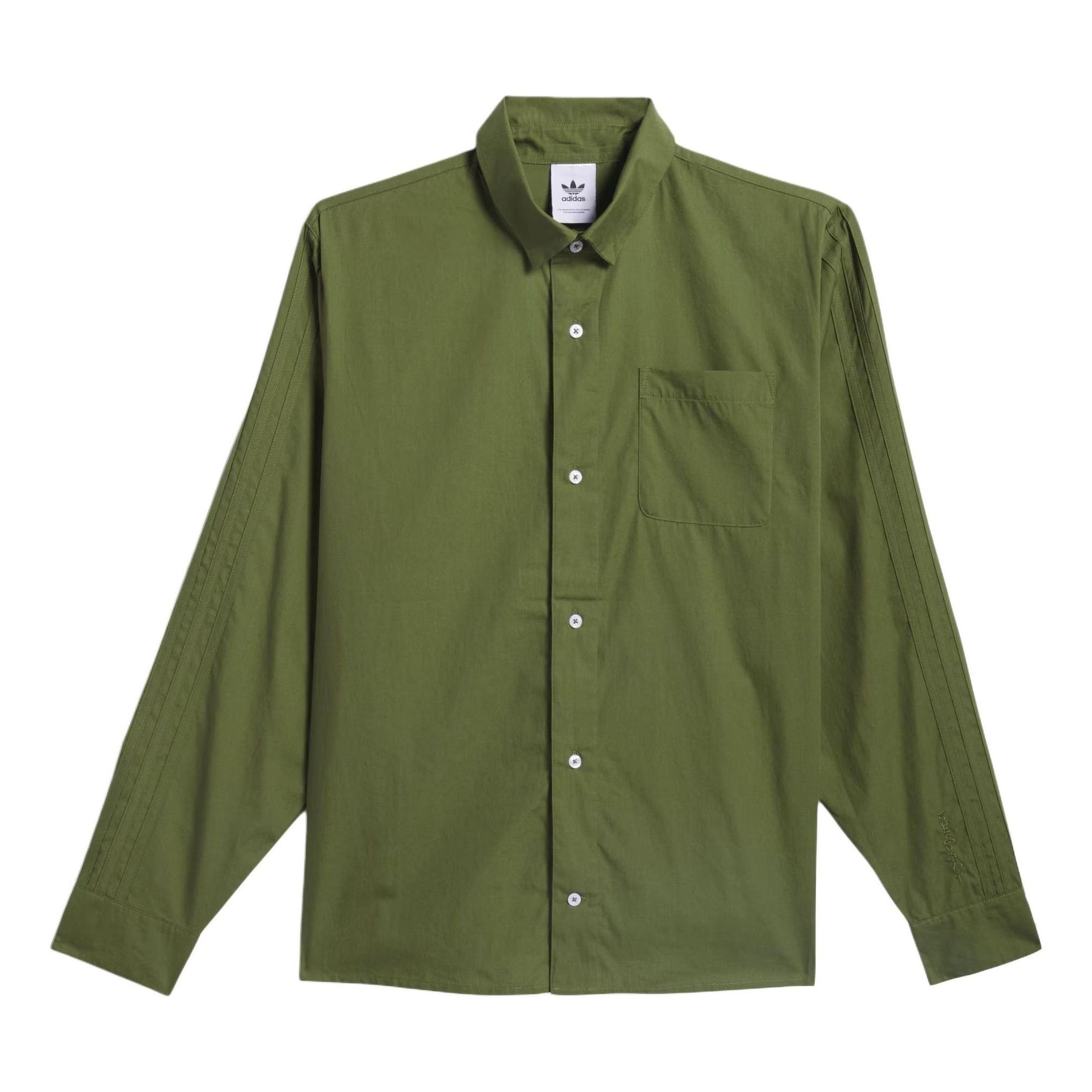adidas Originals Shmoofoil Button Up 'Green White' IU0081 sold by KicksCrew