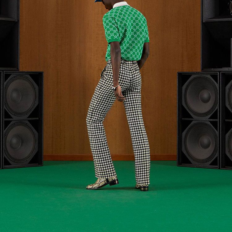 Gucci GG Stretch Cotton Polo 'Green' 696071-XJEE9-3129 sold by KicksCrew product image thumbnail 3