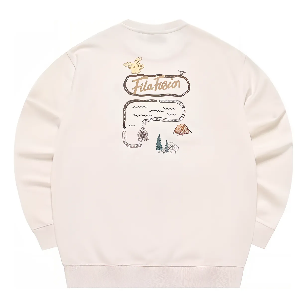 FILA FUSION Fob Graphic Sweater 'Beige' T11U333206F-BG sold by KicksCrew product image thumbnail 2