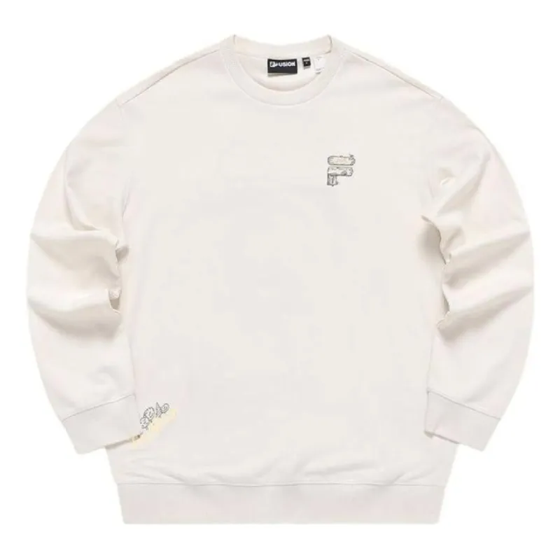 FILA FUSION Fob Graphic Sweater 'Beige' T11U333206F-BG sold by KicksCrew