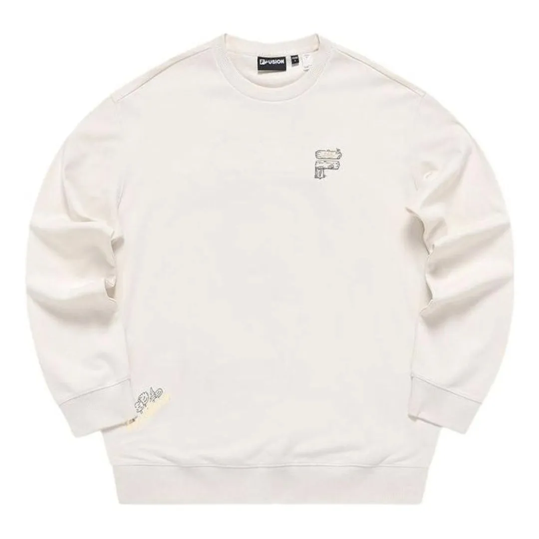 FILA FUSION Fob Graphic Sweater 'Beige' T11U333206F-BG sold by KicksCrew