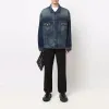 Balenciaga Embroidered Logo Denim Jacket 'Blue' 671889TJW754021 sold by KicksCrew
