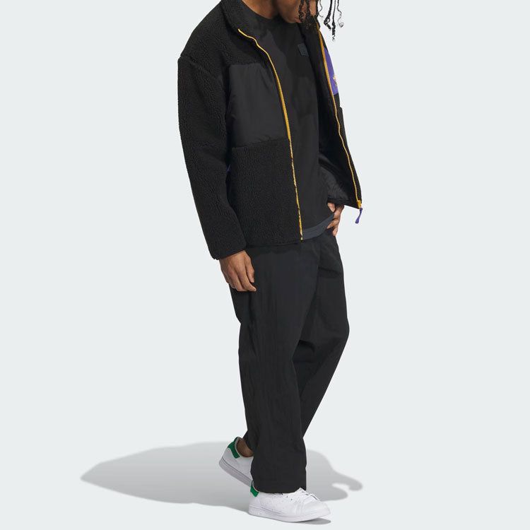 Adidas Originals Sherpa Jackets 'Black' IN0993 sold by KicksCrew product image thumbnail 4