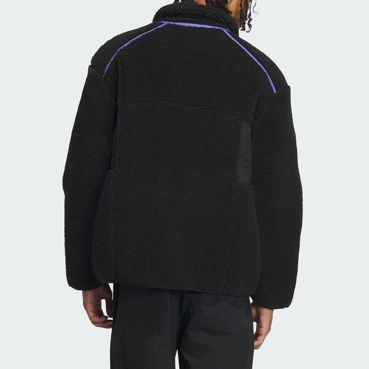 Adidas Originals Sherpa Jackets 'Black' IN0993 sold by KicksCrew product image thumbnail 3
