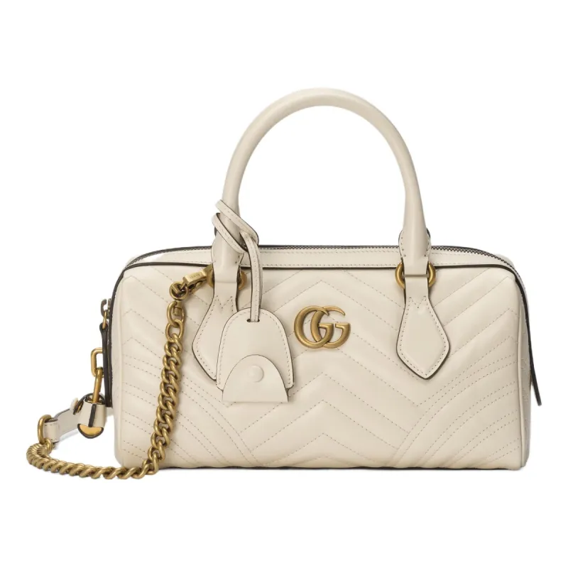 (WMNS) Gucci GG Marmont Small Top Handle Bag 'White' 746319-AABZB-9022 sold by KicksCrew