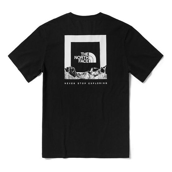 THE NORTH FACE Logo Graphic T-Shirt 'Black' NF0A5JTT-JK3 sold by KicksCrew