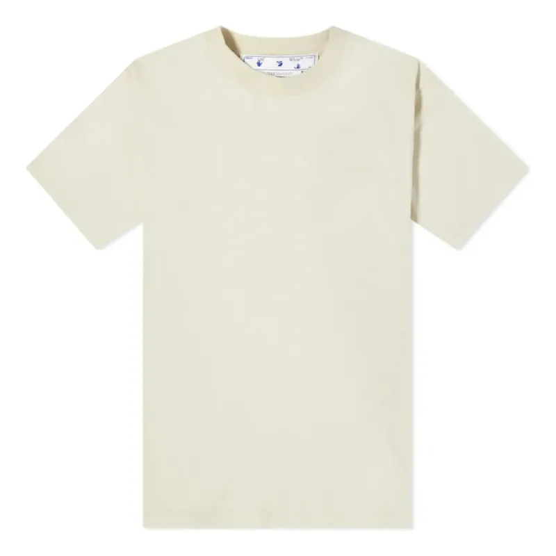 (WMNS) Off-White Diag-print T-shirt 'Beige' OWAA049C99JER0016161 sold by KicksCrew
