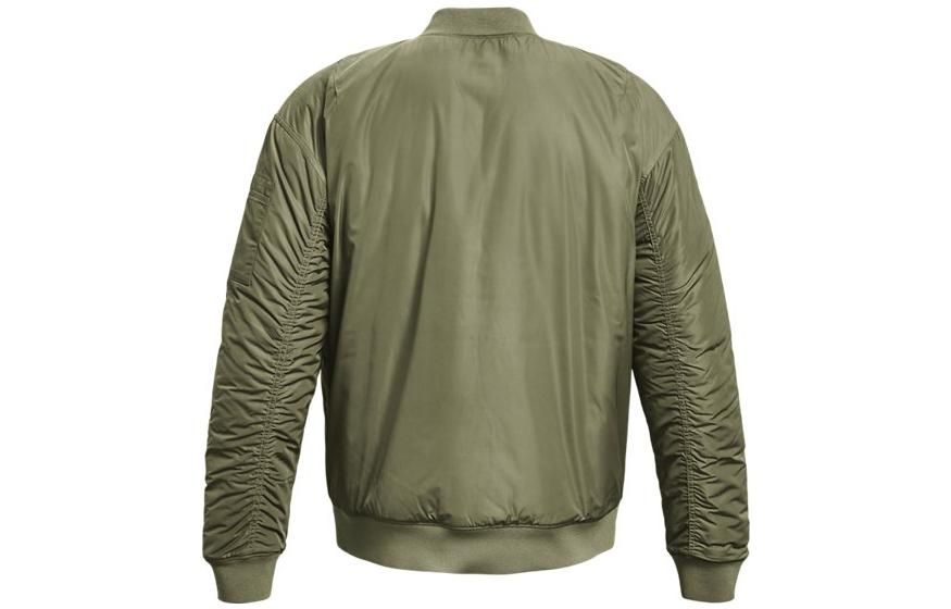 Under Armour Project Rock Insulated Bomber Jacket 'Military Green' 1374425-346 sold by KicksCrew product image thumbnail 2