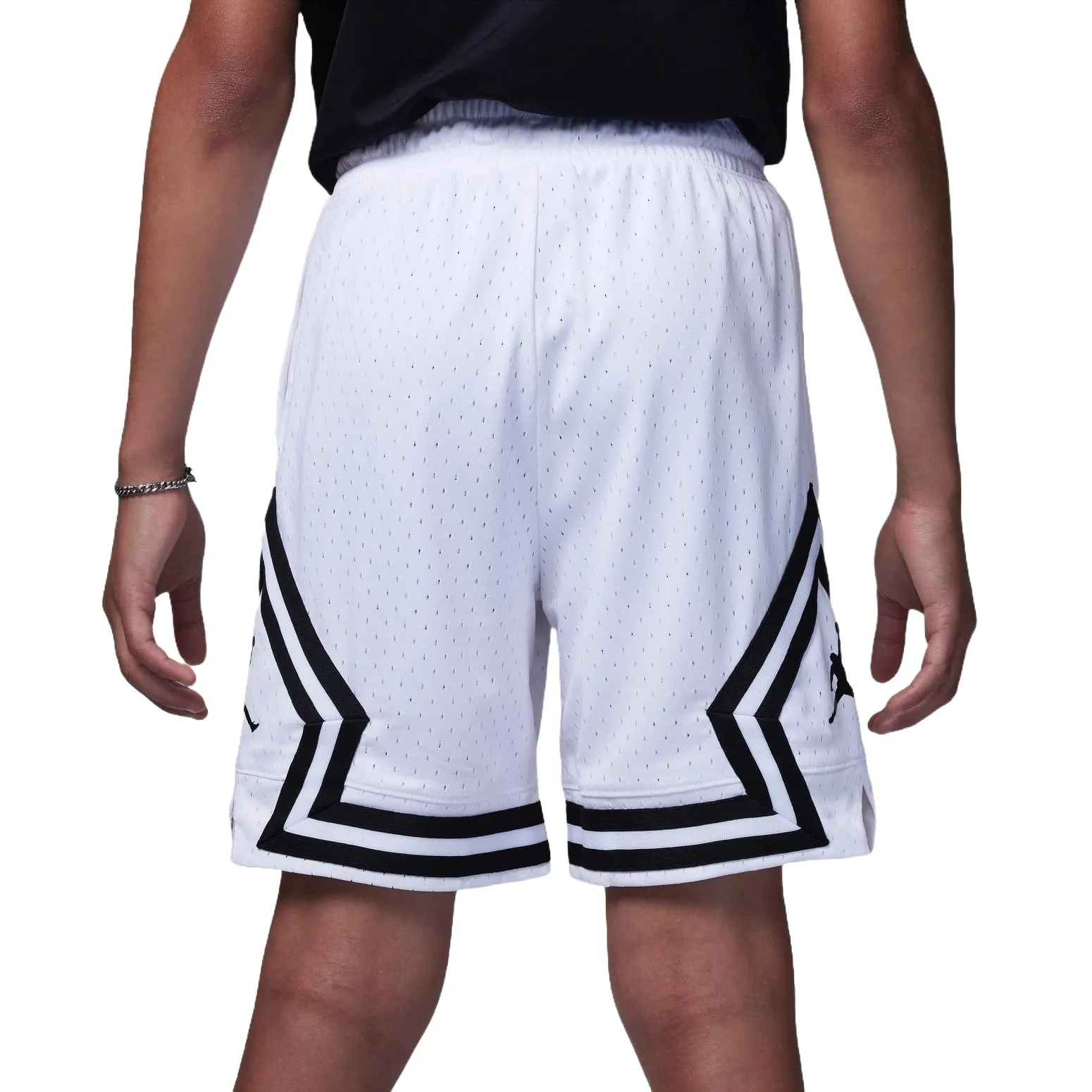 (GS) Air Jordan Mesh Shorts 'White Black' DR8097-100 sold by KicksCrew product image thumbnail 2
