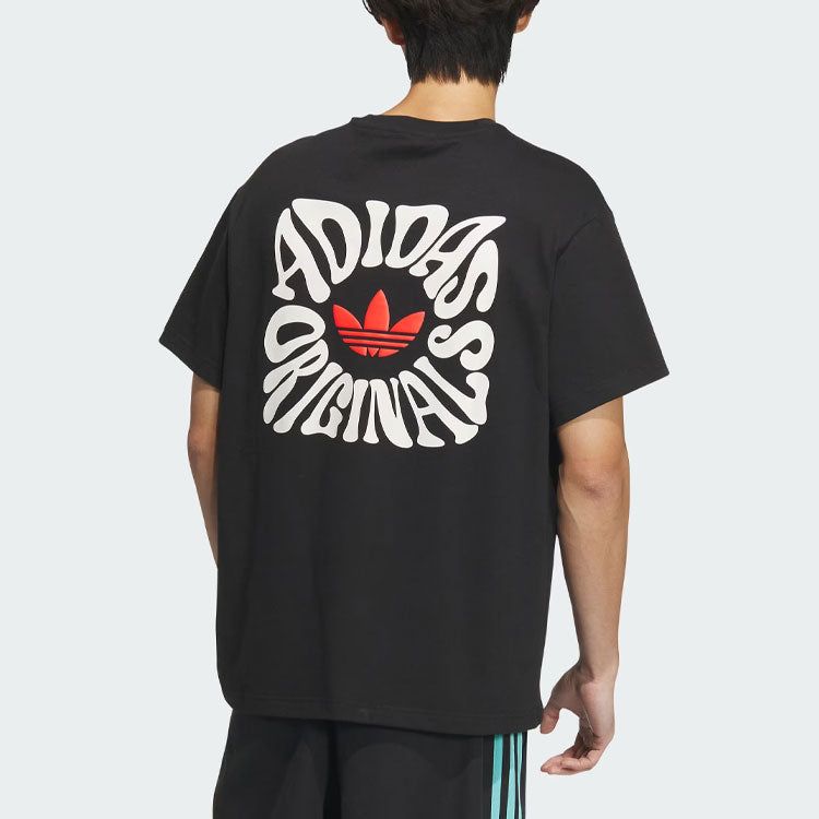 adidas originals V-Day Short Sleeve T-Shirt (Gender Neutral) 'Black' JE3470 sold by KicksCrew product image thumbnail 3