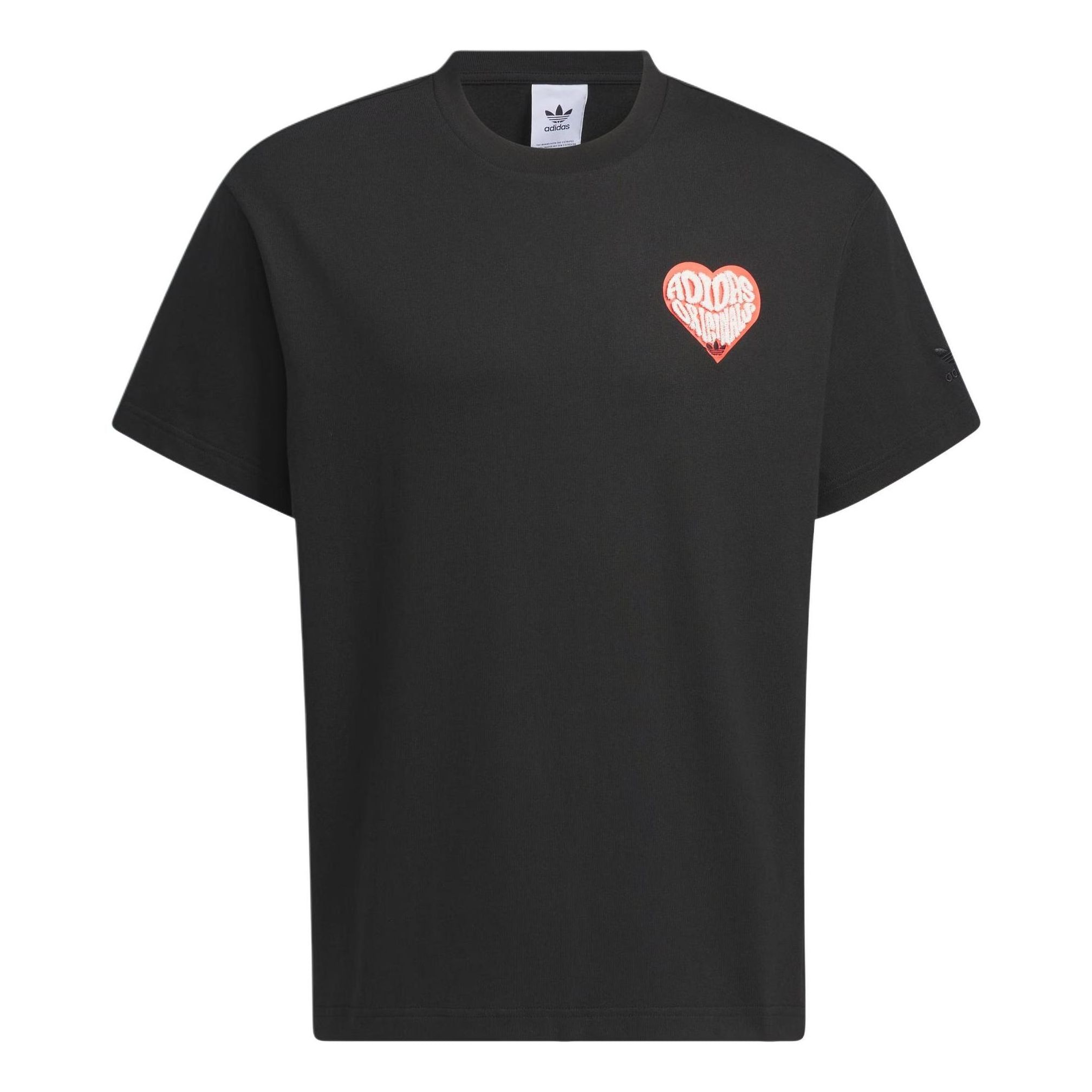 adidas originals V-Day Short Sleeve T-Shirt (Gender Neutral) 'Black' JE3470 sold by KicksCrew