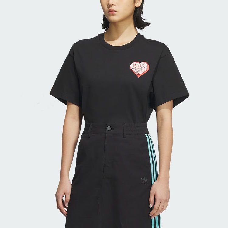 adidas originals V-Day Short Sleeve T-Shirt (Gender Neutral) 'Black' JE3470 sold by KicksCrew product image thumbnail 4
