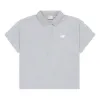 (WMNS) New Balance Short Sleeve Polo 'Grey' NFE21032-MGR sold by KicksCrew