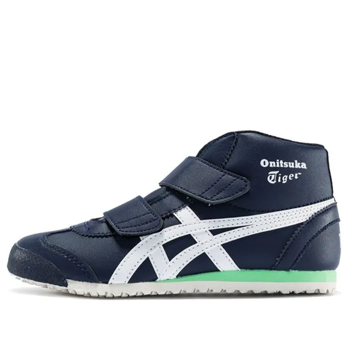 (PS) Onitsuka Tiger Mexico Mid Runnner Sneakers 'Navy' 1184A031-400 sold by KicksCrew