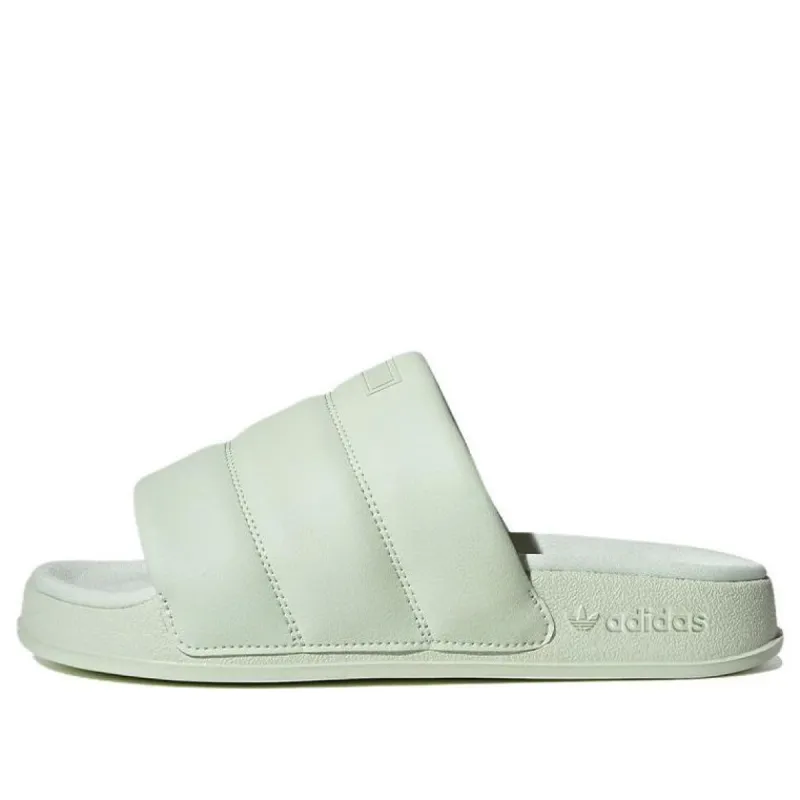 (WMNS) adidas Adilette Essential Slide 'Linen Green' IG7150 sold by KicksCrew