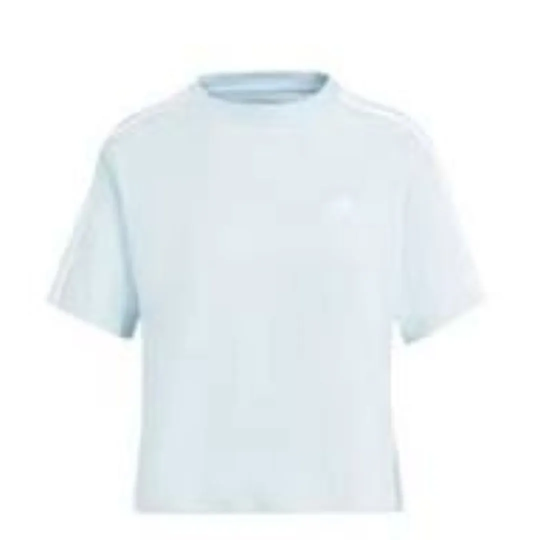 (WMNS) adidas Essentials 3-Stripes Single Jersey Crop Top Asia Sizing 'Blue' IS1568 sold by KicksCrew