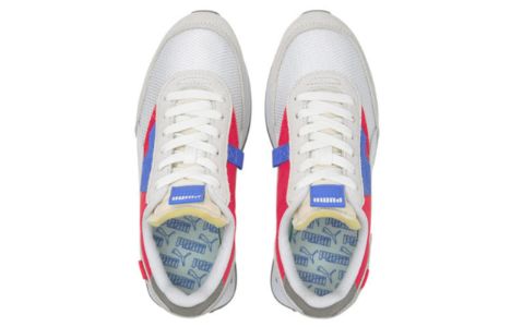 (WMNS) PUMA Future Rider Soft Low 'White Blue Red' 381141-01 sold by KicksCrew