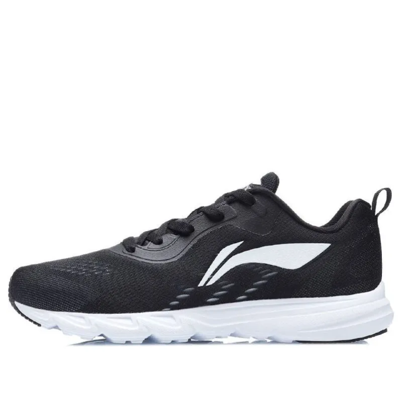 Li-Ning One Piece Lightweight Running Shoes 'Black White' ARBR005-2 sold by KicksCrew