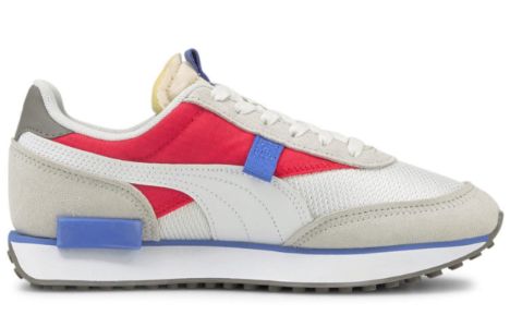 (WMNS) PUMA Future Rider Soft Low 'White Blue Red' 381141-01 sold by KicksCrew