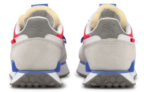 (WMNS) PUMA Future Rider Soft Low 'White Blue Red' 381141-01 sold by KicksCrew