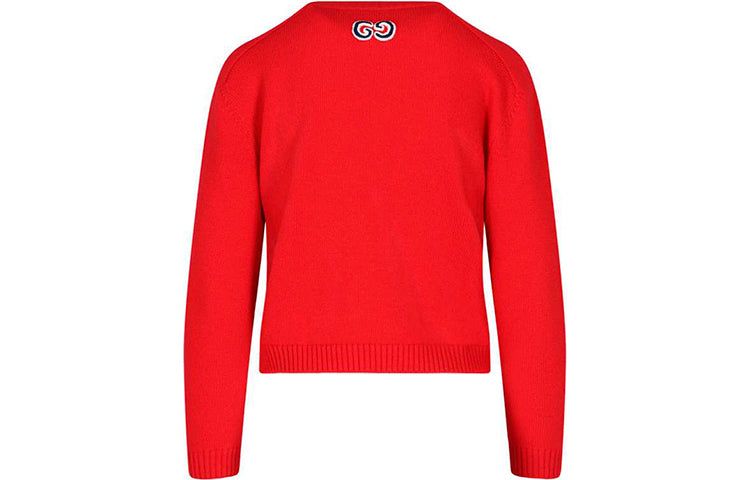 (WMNS) Gucci Knitted Wool Jumper 'Red' 609656-XKAP0-6509 sold by KicksCrew product image thumbnail 2