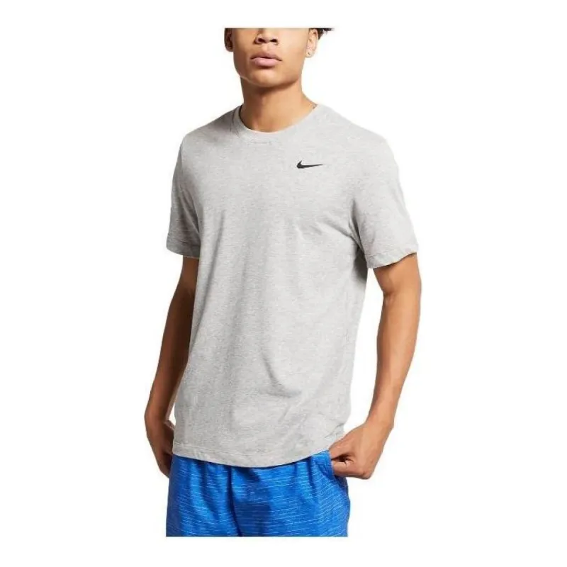 Nike Dri-FIT Swoosh Logo T-shirt 'Grey' AR6029-063 sold by KicksCrew
